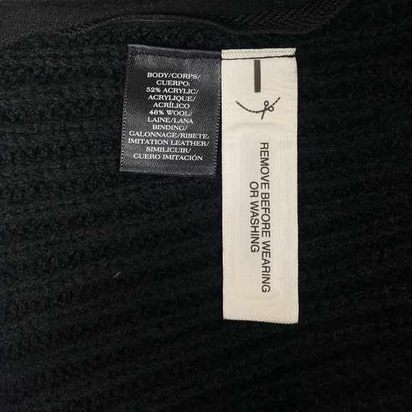 NEW Black Ann Taylor Turtleneck Longline Sleeveless Sweater Size Small - Picture 11 of 11